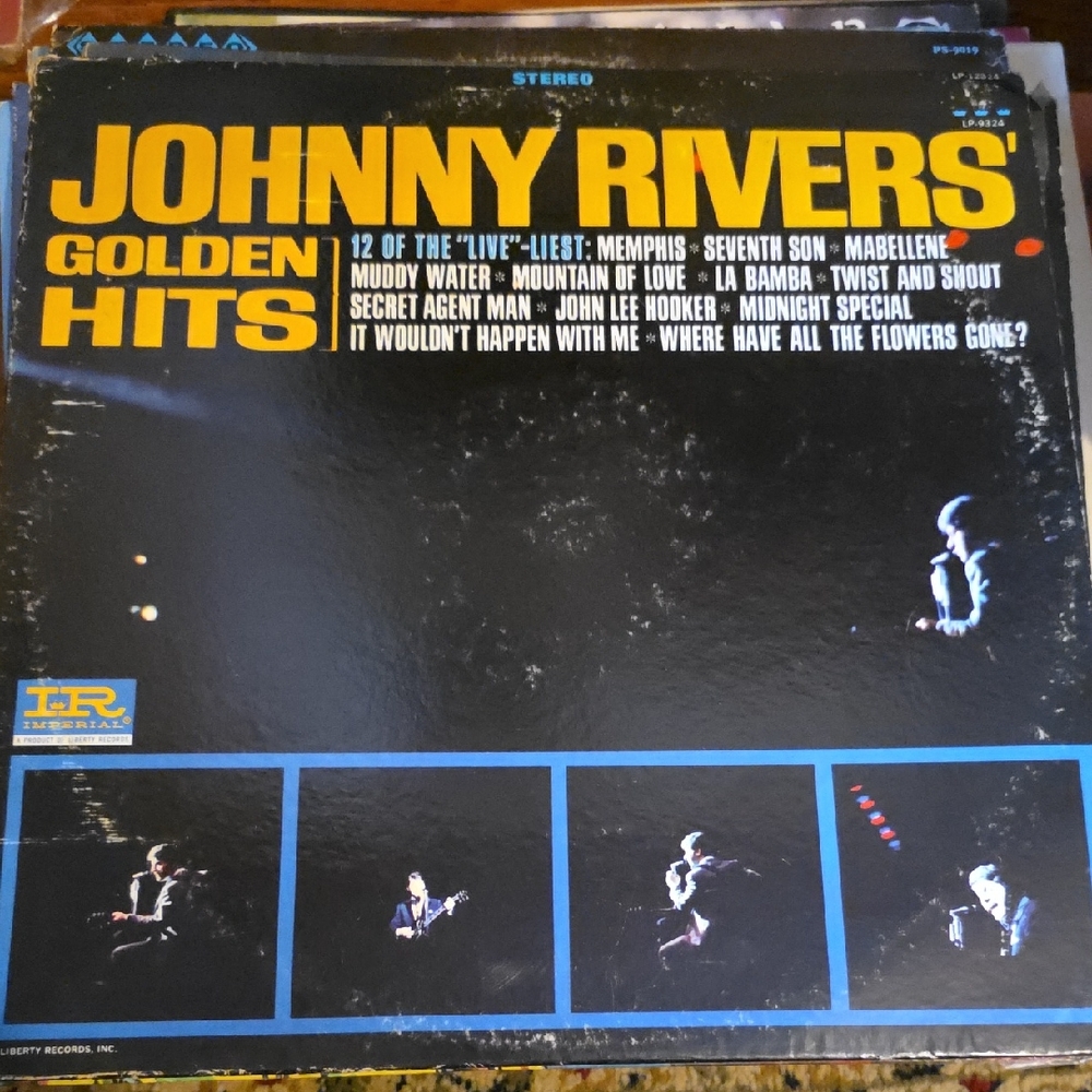 Johnny Rivers Golden Hits Vinyl Record